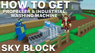 Roblox Sky Block - How To Get Propeller & Industrial Washing Station - New Update