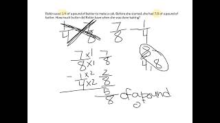 Subtracting Fractions uncommon denominators