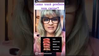 COMO VOCÊ PREFERE A SUA CARNE? APRENDA EM INGLÊS!#shorts