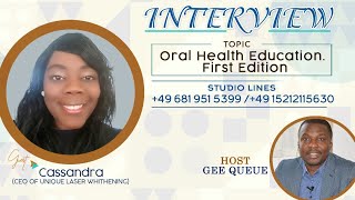 Oral Health Education - First Edition in the News Room || Learn How to Get Your Teeth Whitening