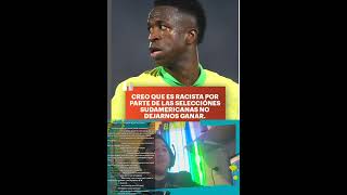 para Vinicius todo es racista #futbol #futbolmundial #fifa #copamundial #messi #mundialdefutbol