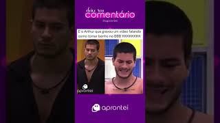 Artur aguiar mostra como toma banho no #bbb22