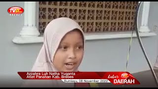 Azzahra Luh Natha Yuganta, Peraih Medali Emas Panahan 40 Meter Popda Brebes.