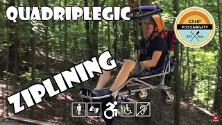 Ziplining - Camp PossAbility | Quadriplegic (C5,C6,C7)