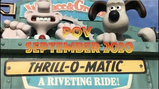 Wallace and Gromit Thrill-O-Matic POV Blackpool Pleasure Beach September 2020