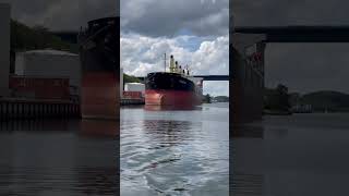 Crossing Wik canal in Kiel ⛴️🌊 #shorts #short