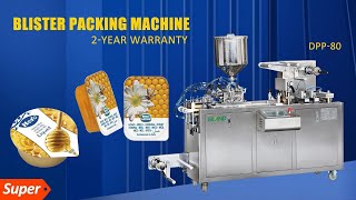 DPP-80 Honey Packing Machine Blister Capsule Packing Machine for Honey Olive Oil #blisterpack