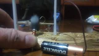 simple reed switch motor with 1.5v AA battery