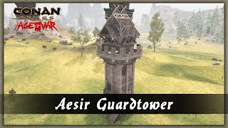 HOW TO BUILD A AESIR GUARDTOWER [SPEED BUILD] - CONAN EXILES