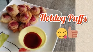 Hotdog Recipe | Tried Hotdog Puffs for snack