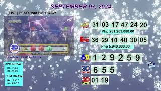 [LIVE] PCSO 9:00 PM DRAW - SEPTEMBER 07, 2024 LOTTO RESULTS