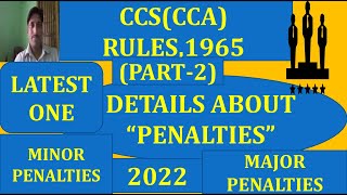 CCS(CCA) RULES,1965 (PART-2) PENALTIES