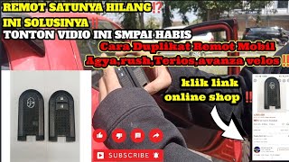 TUTORIAL‼️cara duplikat kunci mobil agya,rush,terios,avanza velos