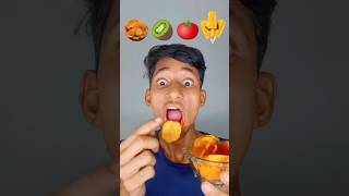 Eating Challenge😂chips,kiwi,tomato,icecream🍘🥝🍅🍭#asmr #food #eating