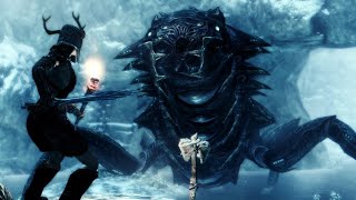 The Elder Scrolls V  Skyrim Special Edition:Giant Chaurus Reaper Boss Fight