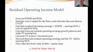 Lecture 9C - Residual Operating Income Model