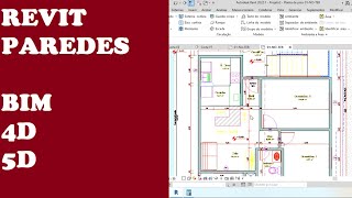 Aula 2 Revit, lançando paredes de alvenaria para planejamento 4D e 5D