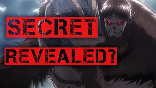 Attack On Titan Theory | Beast Titan Secret Revealed? (No Manga Spoilers)