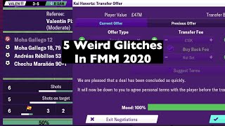 5 WEIRD GLITCHES IN FOOTBALL MANAGER MOBILE 2020