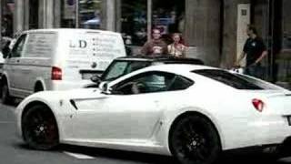 White Ferrari 599 GTB Fiorano in Düsseldorf