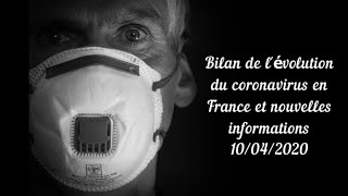 Informations et bilan du covid-19 en France (10 Avril 2020)