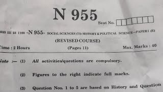 SSC History & Political science 23 March 10 th board question paper