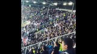 Partizan Fans in Augsburg (FC Augsburg vs. Partizan Belgrad - 01.10.15)