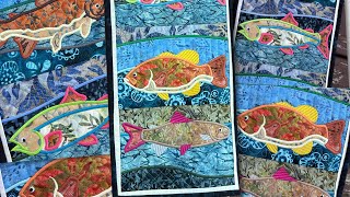 Fish Hanger Machine Embroidery Quilt