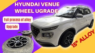 Hyundai Venue alloy wheel | Hyundai venue alloy wheels modified