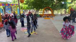 La danza de los diablos por niñ@s del preescolar Ignacio Zaragoza de Pinotepa Nacional Oaxaca