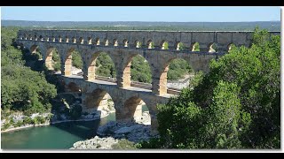 Open through concrete aqueduct