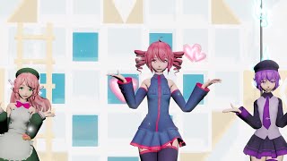 【MMD】 吹っ切れた [ FUKKIRETA ] ★ Kasane Teto / Momo Momone / Utane Uta