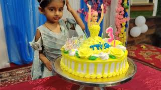 Trisha Ready to cut Cake on her 3rd Birthday 🎂🎂 ## Chapra ## Bihar ## So exited 🥳🥳