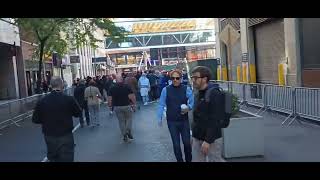 New York City up-close - part of the = crowd that showed up for Trump rally at MSG, October 27, 2024