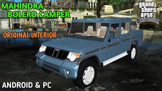 2018 MAHINDRA BOLERO CAMPER FOR GTA SAN ANDREAS { ANDROID & PC } FREE DOWNLOAD [ DFF + TXD ]