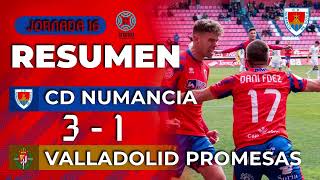 Resumen C D  Numancia  | 3-1 | Real Valladolid Promesas