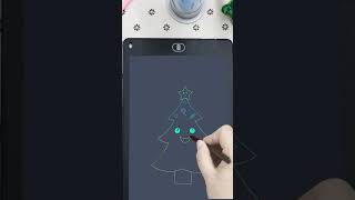 How to Draw Christmas Tree, Seem Difficult , Separate Easy, with LCD Writing Tablet