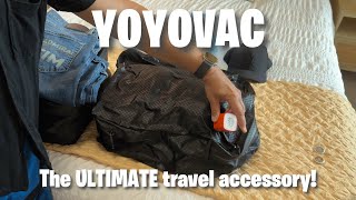 YOYOVAC compresses, protects, and TRACKS my luggage! Now on Kickstarter!