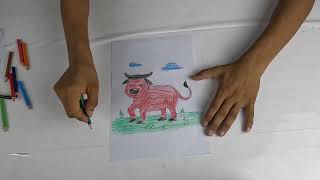 Akta cute shar er sobi color korlam color pencil die | Mojibor art