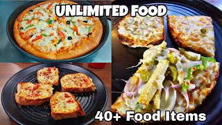 40 Food items | Vapi Food | Unlimited Food in Rs 246 | William John Pizza Vapi | Unlimited Pizza