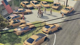 GTA 5 ONLINE CAR MEET | PS5 NEXT GEN | CUTTING UP IN TRAFFIC | ROAD TO 8K