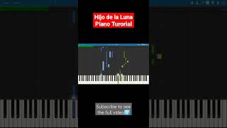 Hijo de la Luna - Mecano Piano Tutorial (Synthesia)