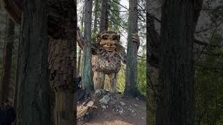 Jakob Two Trees Issaquah Washington. A Thomas Dambo Troll. 2023