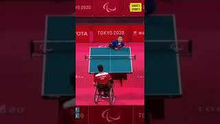 Para Table Tennis | Backhand Shot Very Close to Net | Therayu chueawong🇹🇭