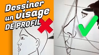 Comment dessiner un visage de profil !