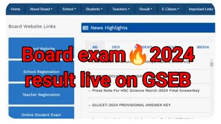 GSEB 10th 12th Result 2024🔥breaking news Check Live ✅Gujarat Board repeater Result Big update #gseb