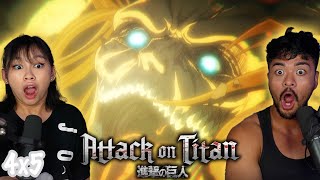 Declaration Of War | Girlfriend Reacts To Attack On Titan 4X5 REACTION!