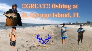 GREAT Surf Fishing at St. George Island, Florida