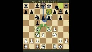 Closed Sicilian: Grand Prix trap #chess #kingsacrifice #ClosedSicilian #GrandPrixtrap #chesstraps