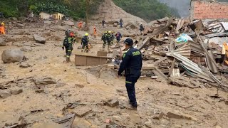 Al menos 15 muertos y varios desaparecidos por una avalancha en Cundinamarca COLOMBIA